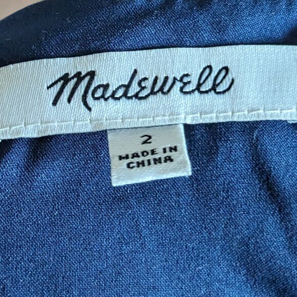 Madewell Ditsy Floral Print Faux Wrap 1990s Style Mini Skirt Size 2 Small - Picture 9 of 10